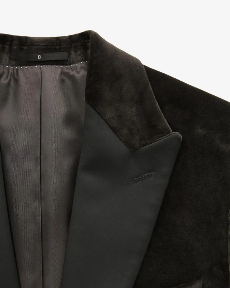 Stevan Samt-Sakko Regular Fit aus Baumwolle