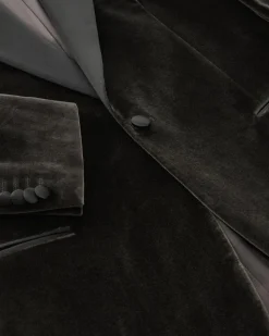 Stevan Samt-Sakko Regular Fit aus Baumwolle