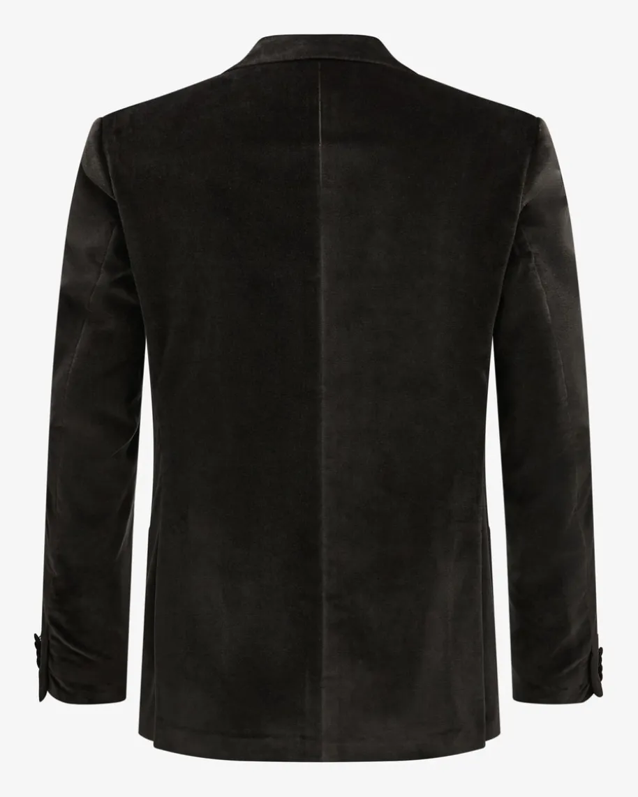 Stevan Samt-Sakko Regular Fit aus Baumwolle