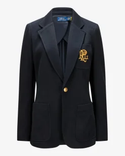 Strickblazer aus Baumwoll-Mix