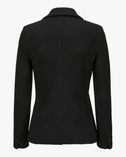 Strickblazer Slim Fit aus Schurwoll-Mix