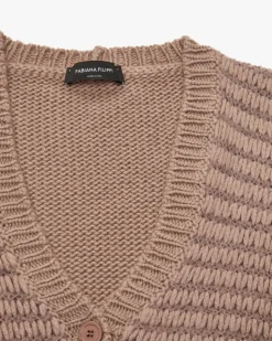 Strickjacke aus Mohair-Merinowoll-Mix