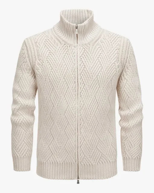 Strickjacke aus Schurwoll-Cashmere-Mix