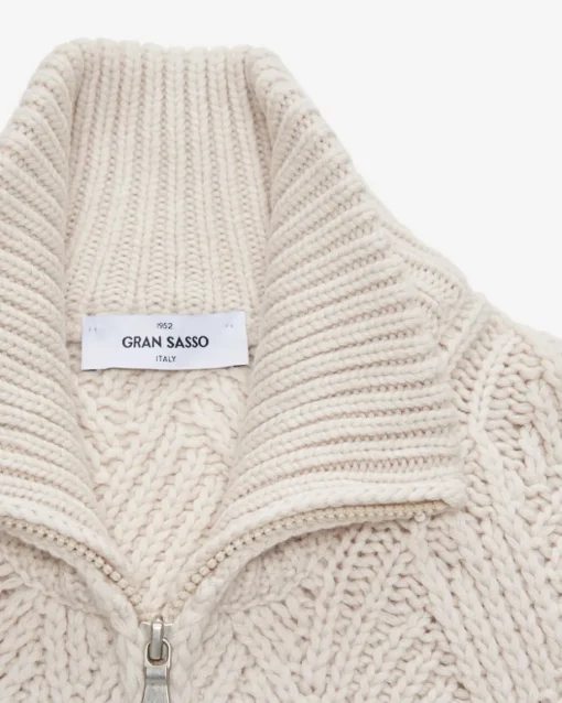 Strickjacke aus Schurwoll-Cashmere-Mix