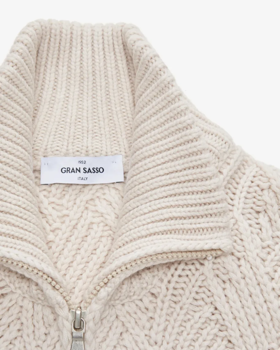 Strickjacke aus Schurwoll-Cashmere-Mix