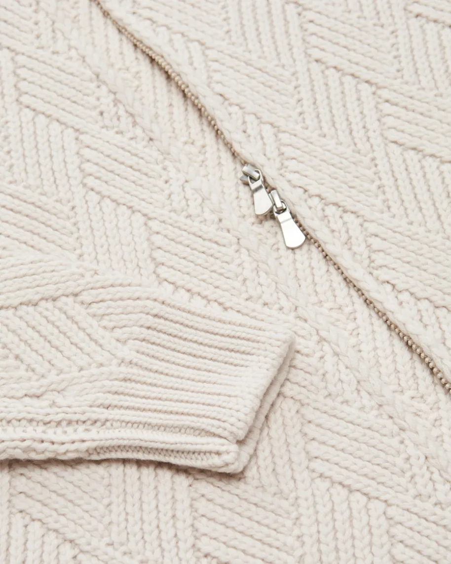 Strickjacke aus Schurwoll-Cashmere-Mix