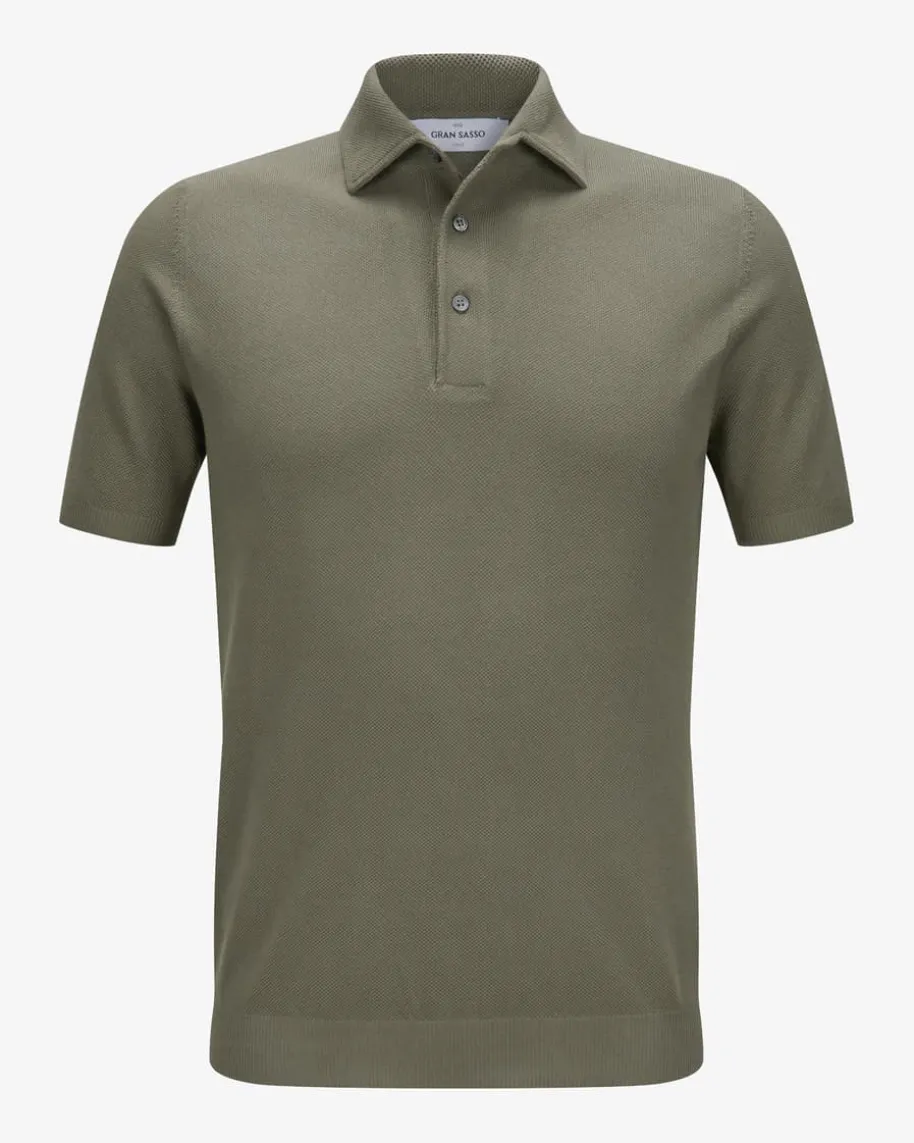 Strick-Poloshirt