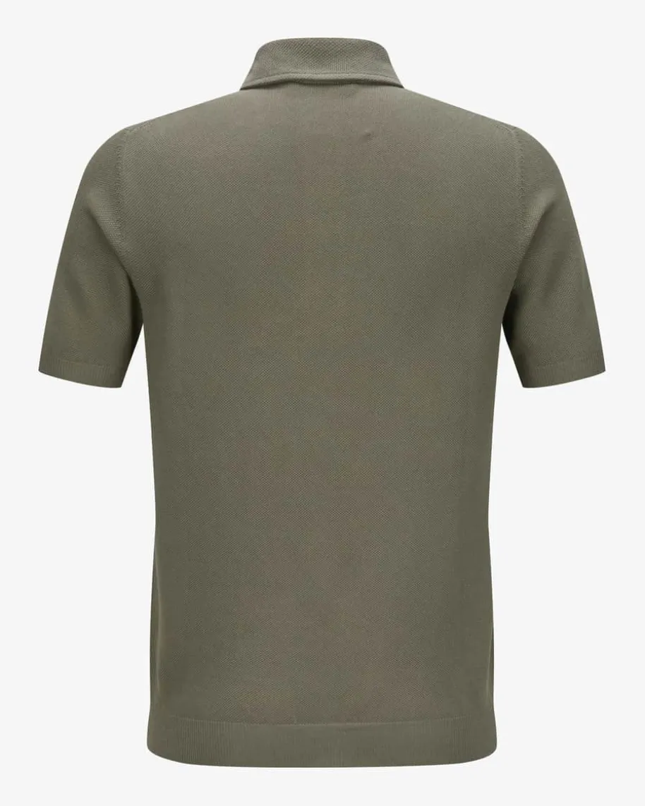 Strick-Poloshirt