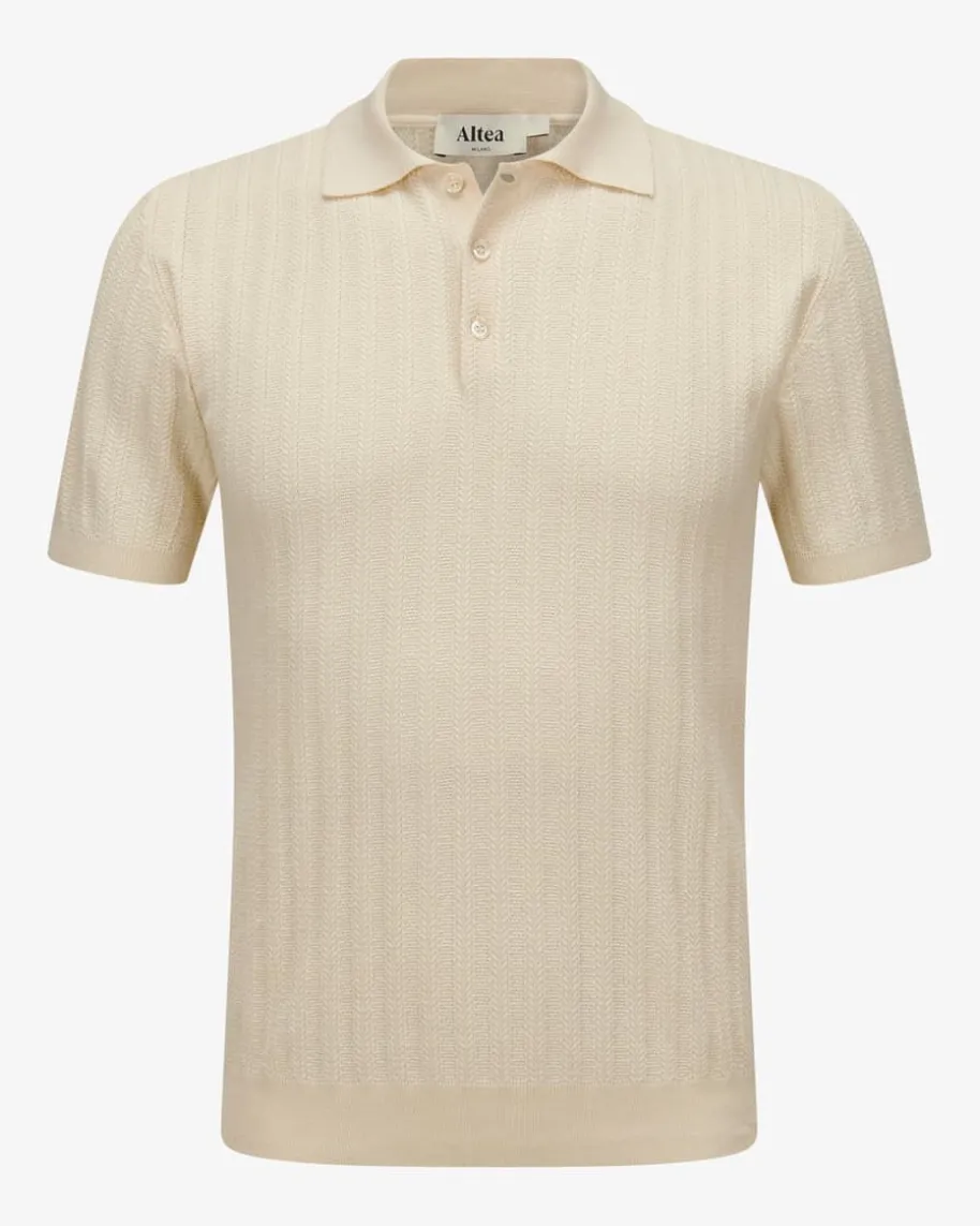Strick-Poloshirt