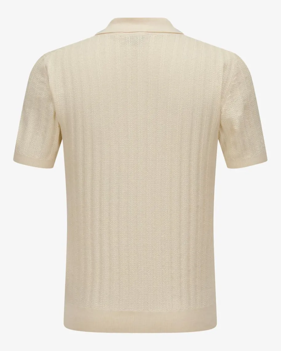 Strick-Poloshirt