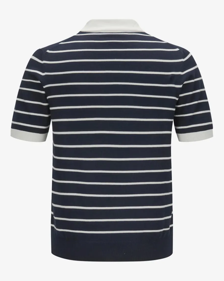 Strick-Poloshirt