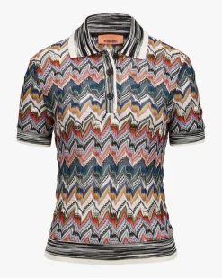Strick-Poloshirt