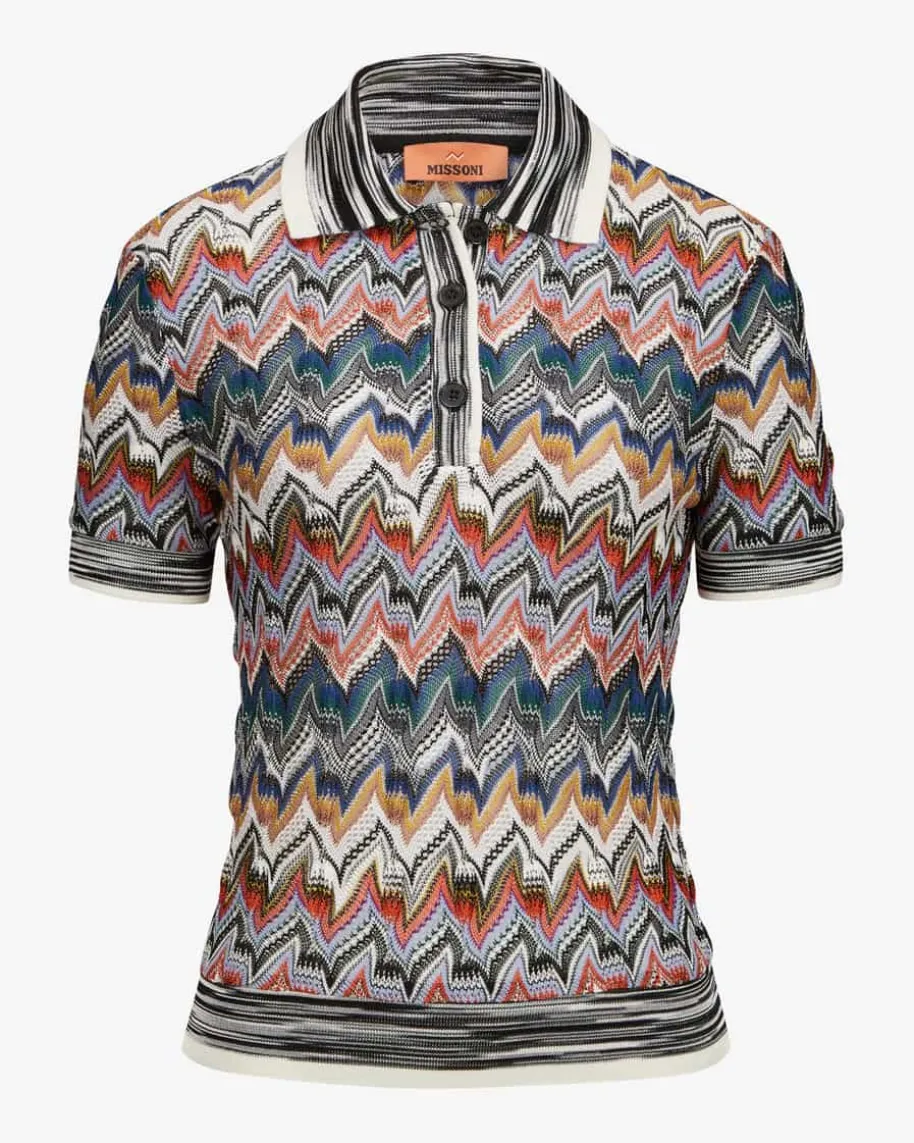 Strick-Poloshirt