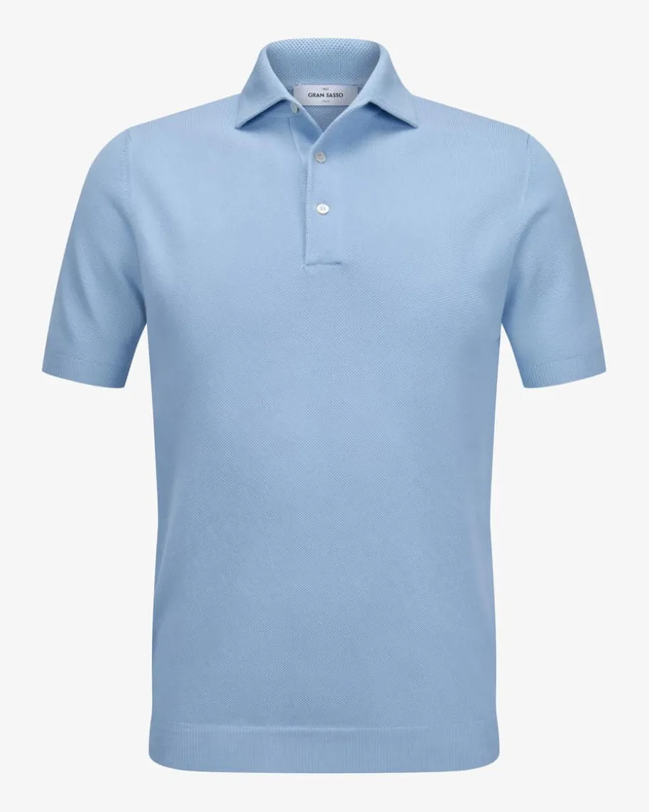 Strick-Poloshirt