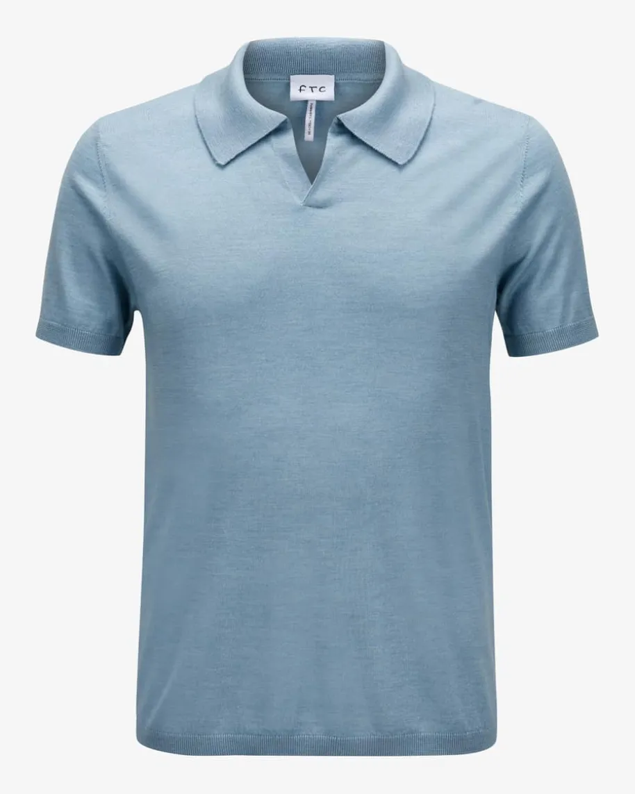 Strick-Poloshirt