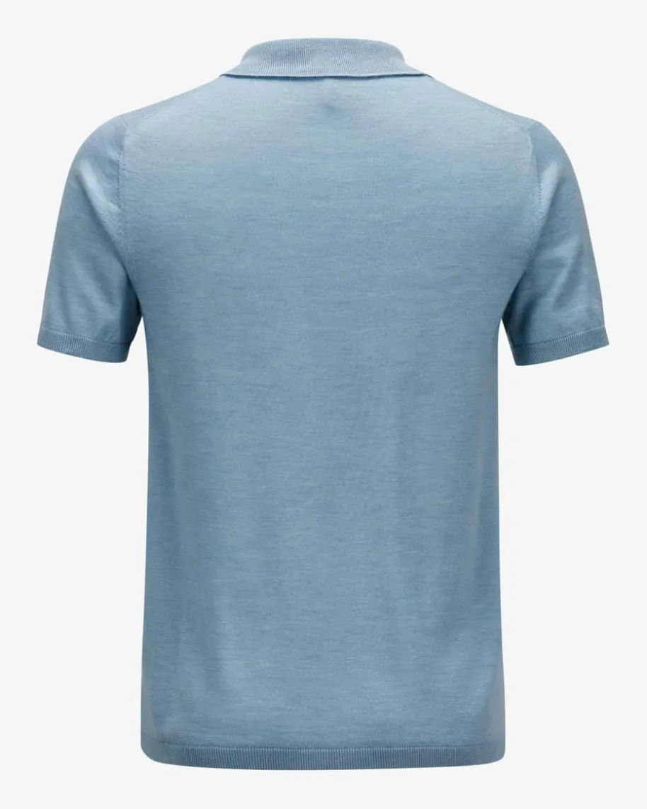 Strick-Poloshirt