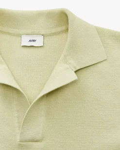 Strick-Poloshirt