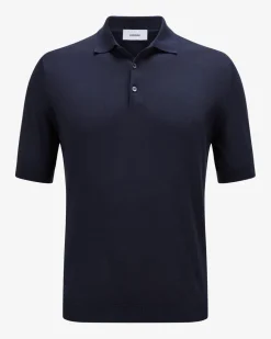 Strick-Poloshirt