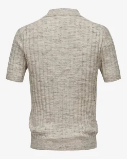 Strick-Poloshirt