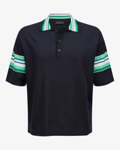 Strick-Poloshirt