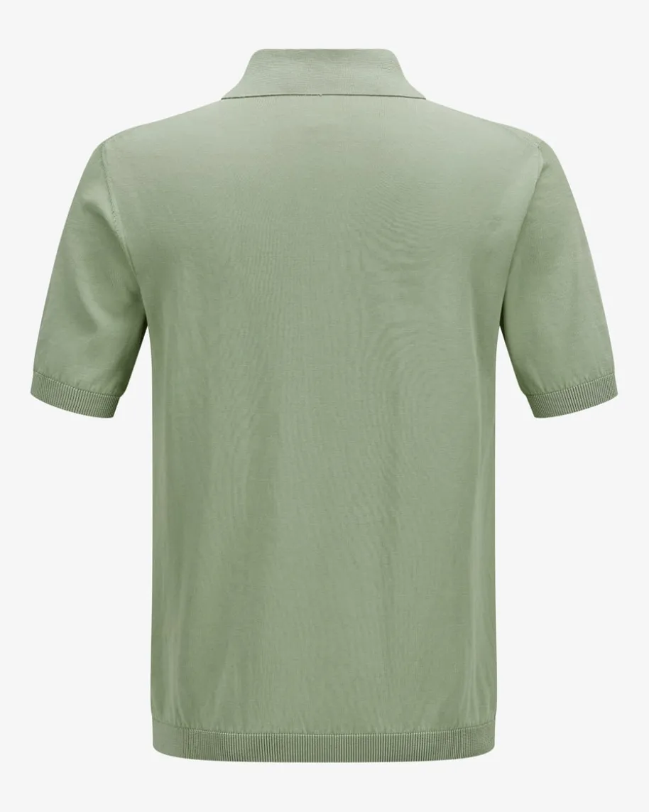 Strick-Poloshirt