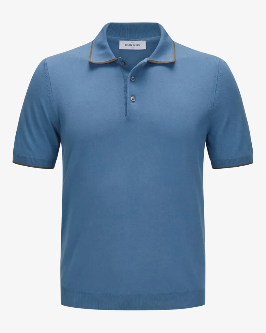 Strick-Poloshirt
