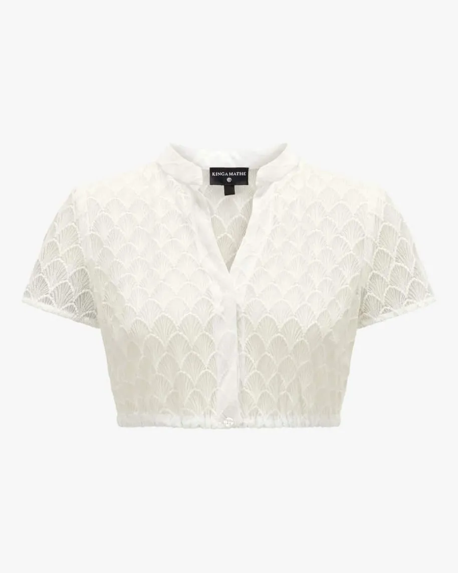 Suri Dirndlbluse Semi-Transparent