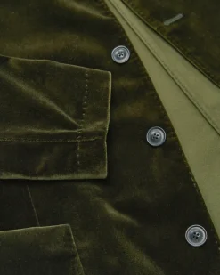 Tesso Sakko Shaped Fit aus Baumwoll-Samt