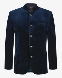 Tesso Sakko Shaped Fit aus Baumwoll-Samt