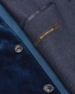 Tesso Sakko Shaped Fit aus Baumwoll-Samt