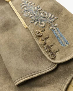 Weitenfels Lederhose aus sämisch gegerbtem Ziegenleder