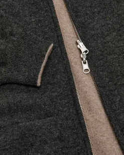 Wende-Cashmere-Strickjacke