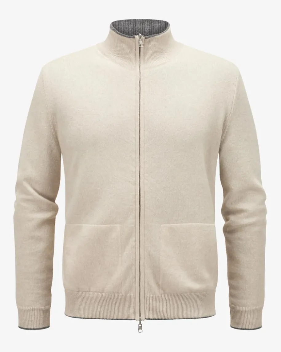 Wende-Cashmere-Strickjacke