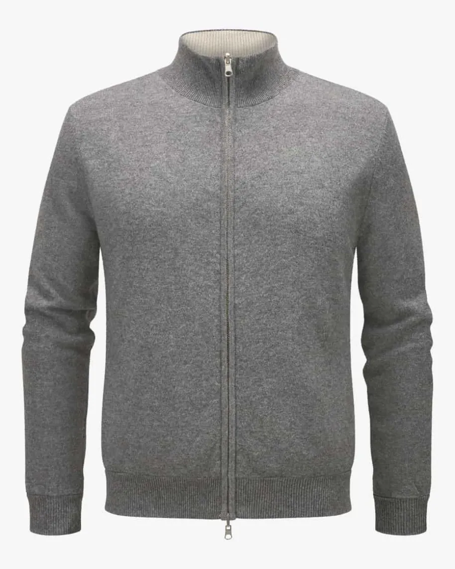 Wende-Cashmere-Strickjacke