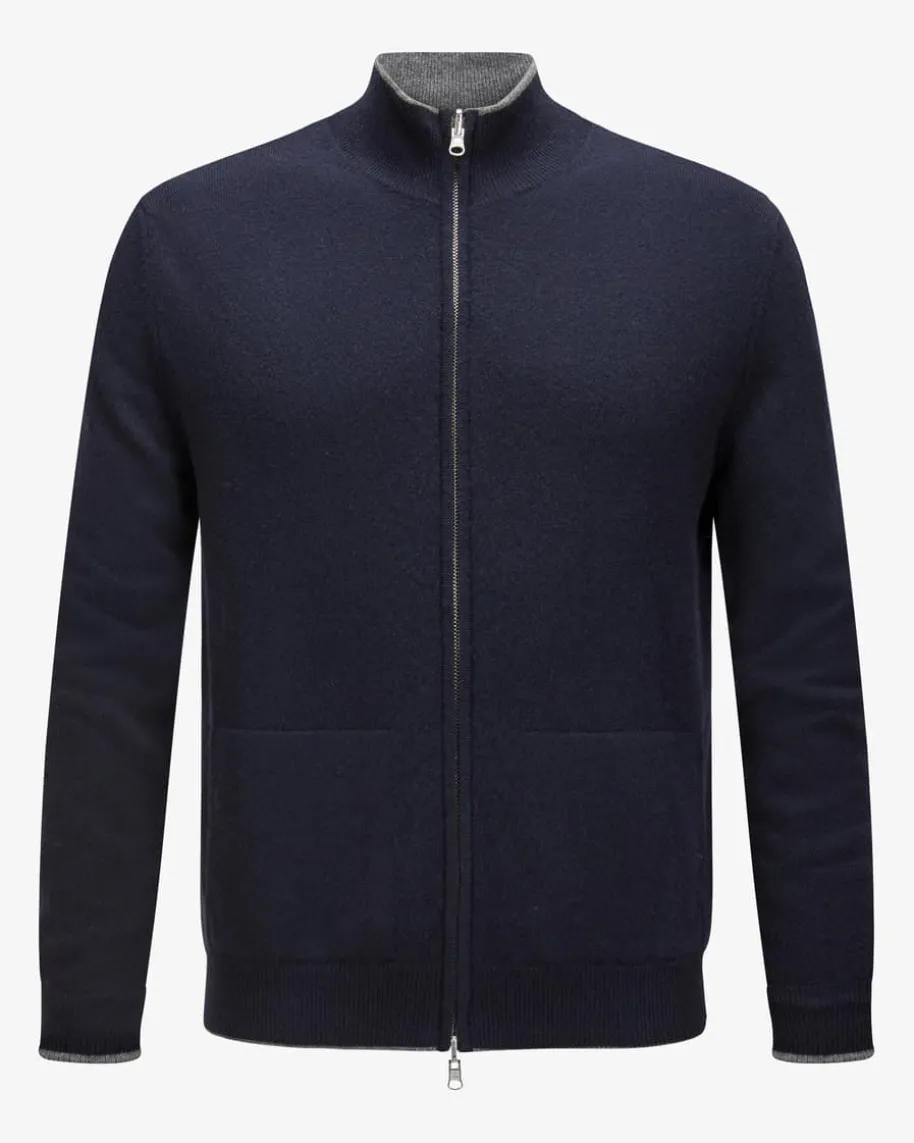 Wende-Cashmere-Strickjacke