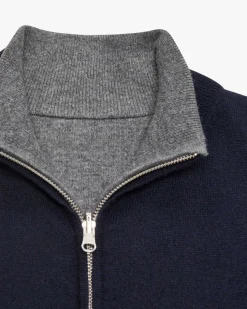 Wende-Cashmere-Strickjacke