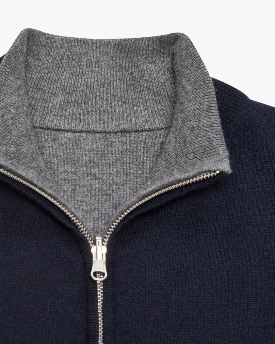 Wende-Cashmere-Strickjacke