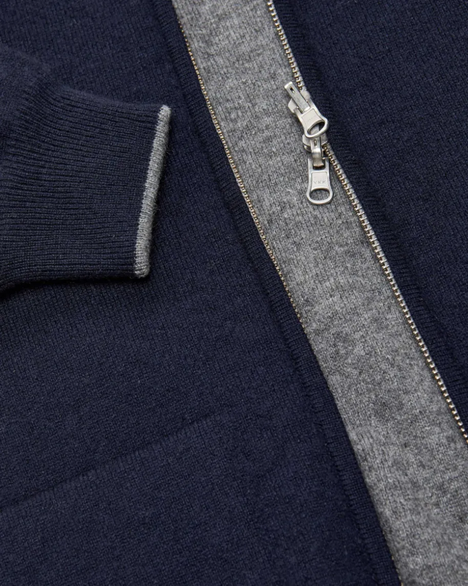 Wende-Cashmere-Strickjacke