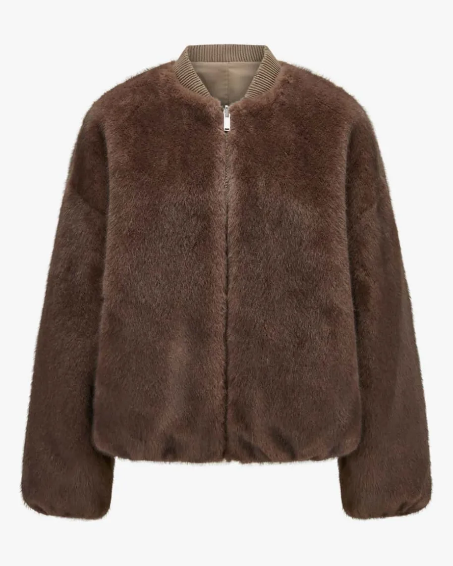 Wende-Kunstfellblouson