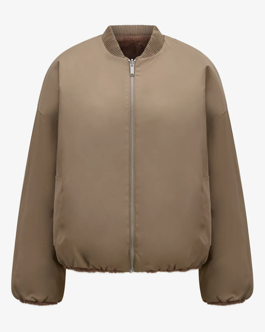 Wende-Kunstfellblouson