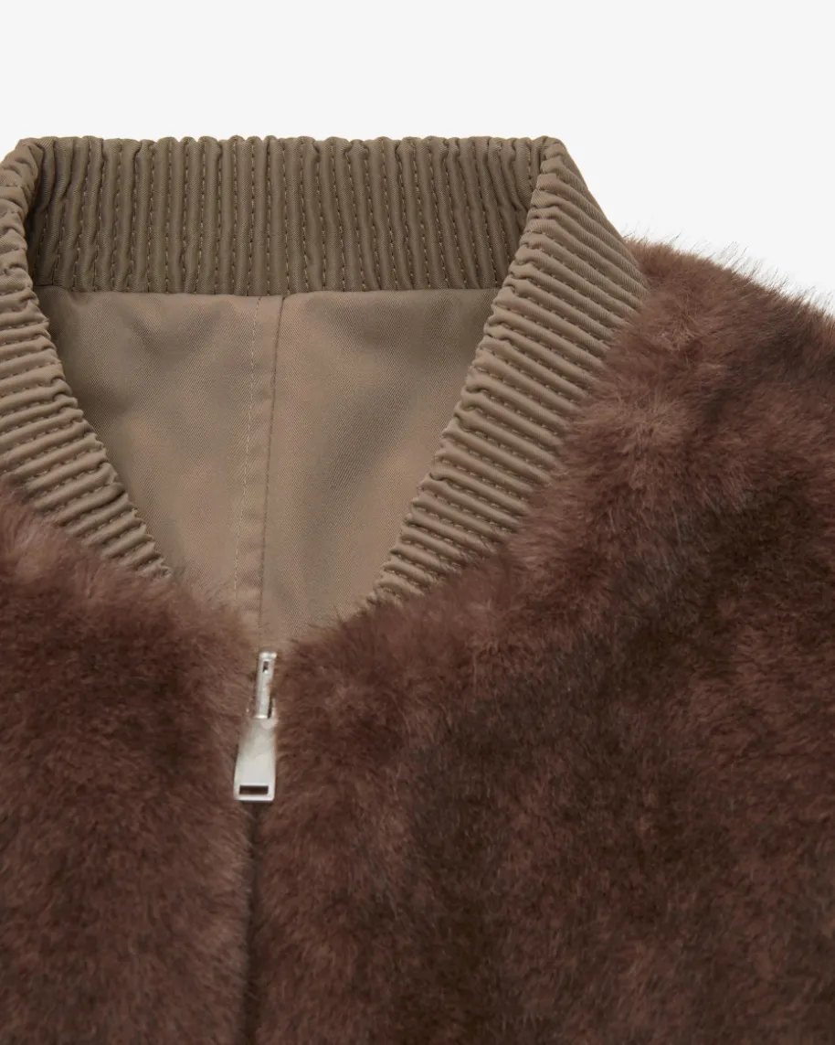 Wende-Kunstfellblouson