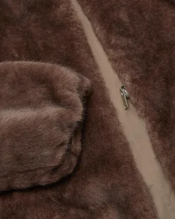 Wende-Kunstfellblouson