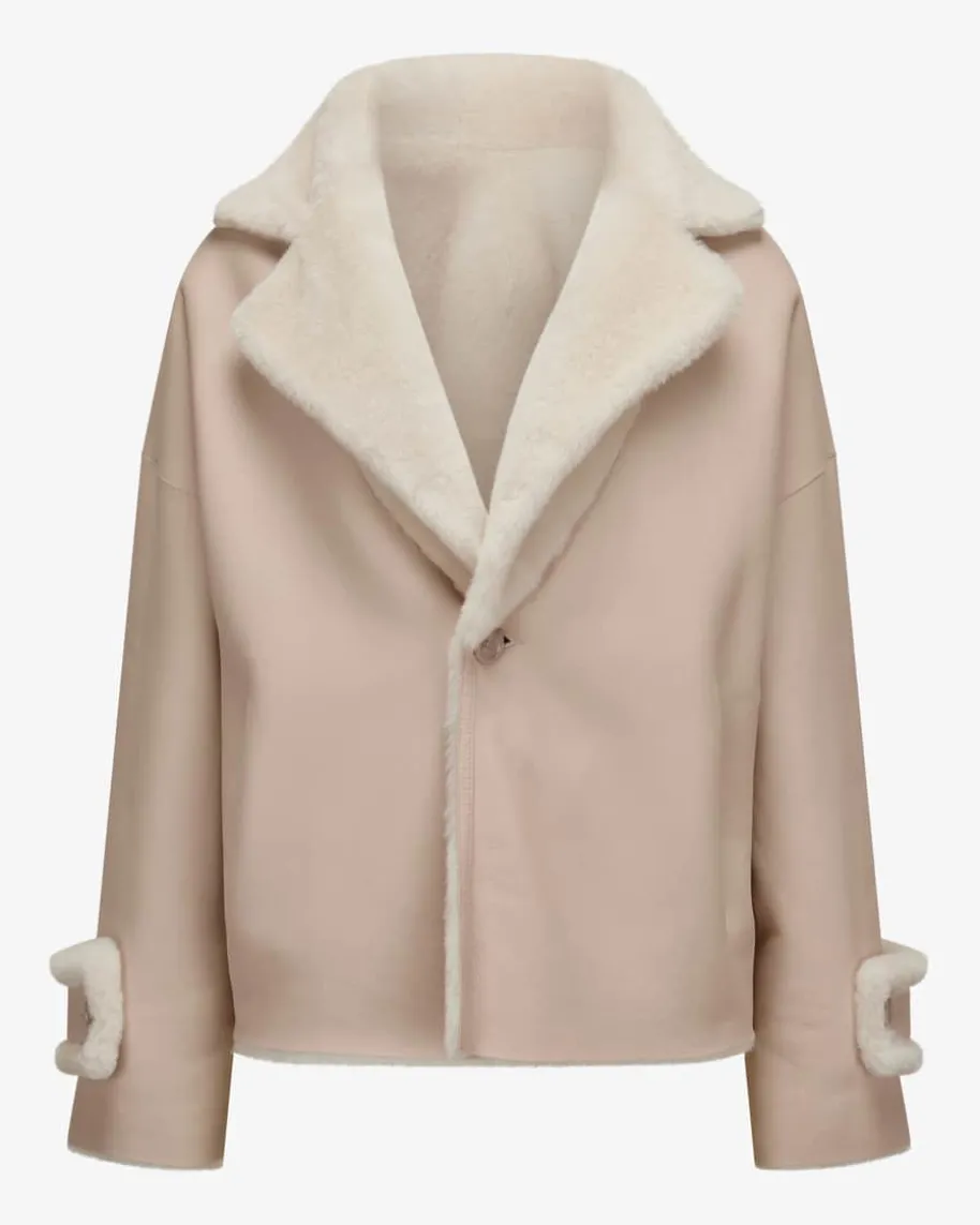 Wende-Lammfelljacke