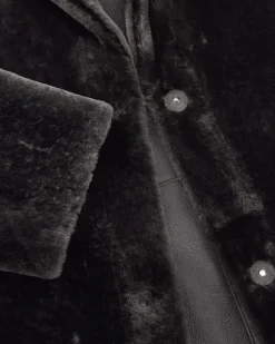 Wende-Lammfellmantel