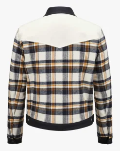 Western Leder-Wollblouson