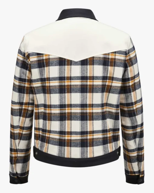 Western Leder-Wollblouson