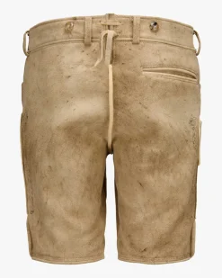 Wiesnlederhose kurz aus Hirschleder