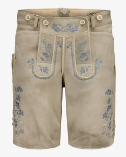Wiesnlederhose kurz aus Ziegenleder
