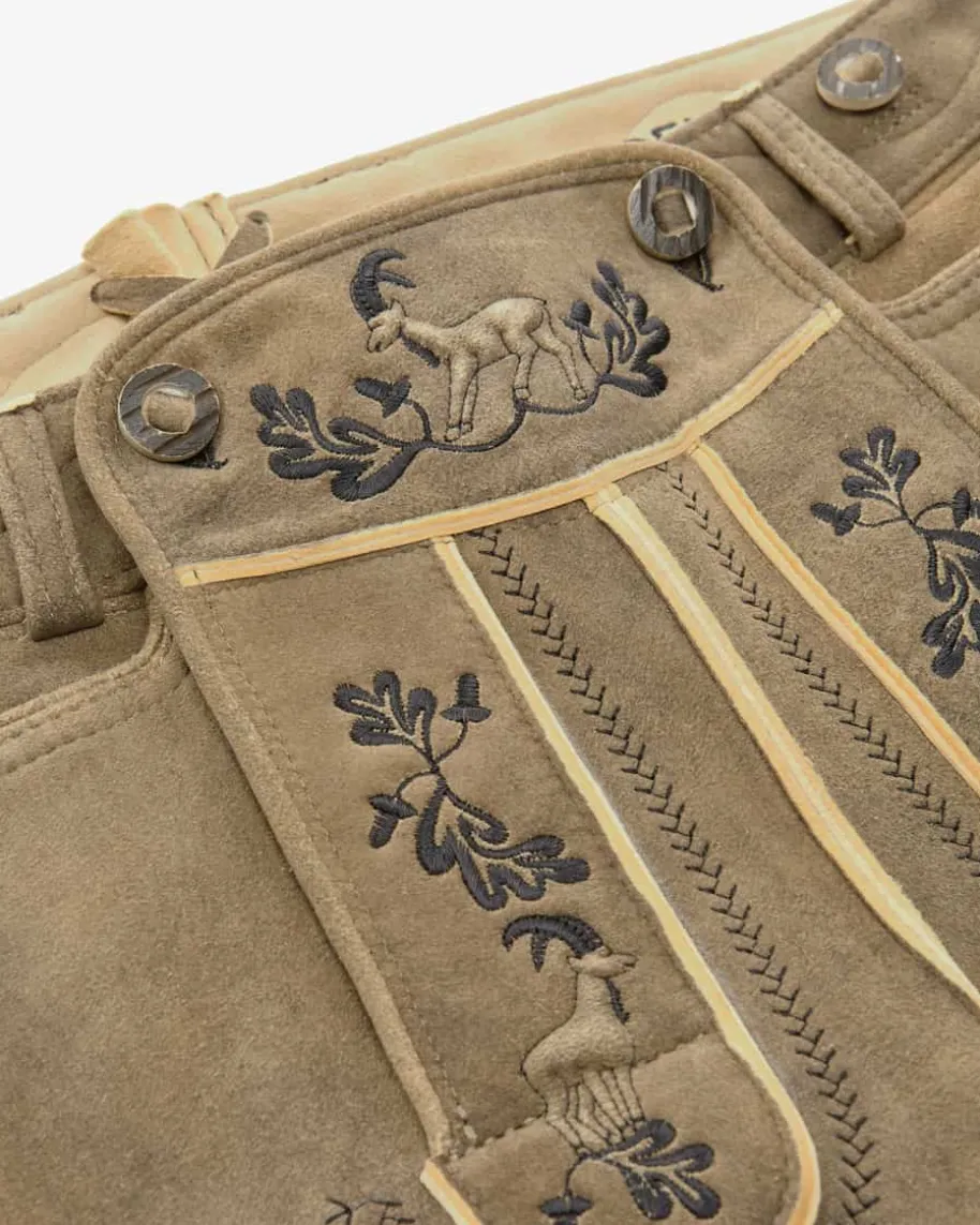 WL Lederhose kurz aus Hirschleder