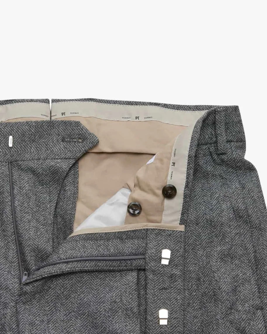 x LODENFREY Hose Rebel Fit Stretch aus Schurwoll-Cashmere-Mix